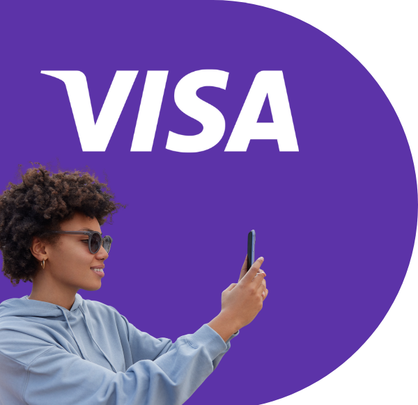 Visa capsule succesverhaal vrouw telefoon