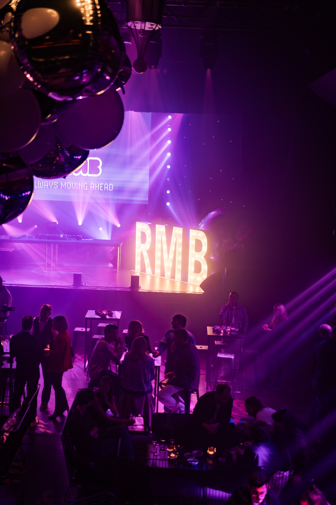 40th Anniversary Evening RMB Photo Gallery letters