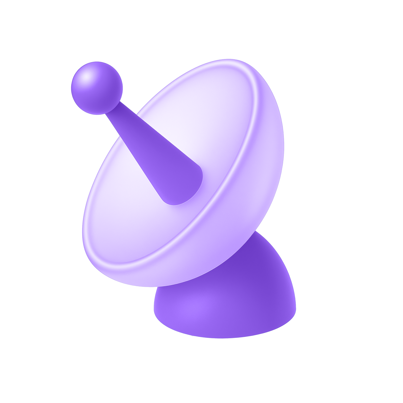 pictogram satelliet mauve traditionele media
