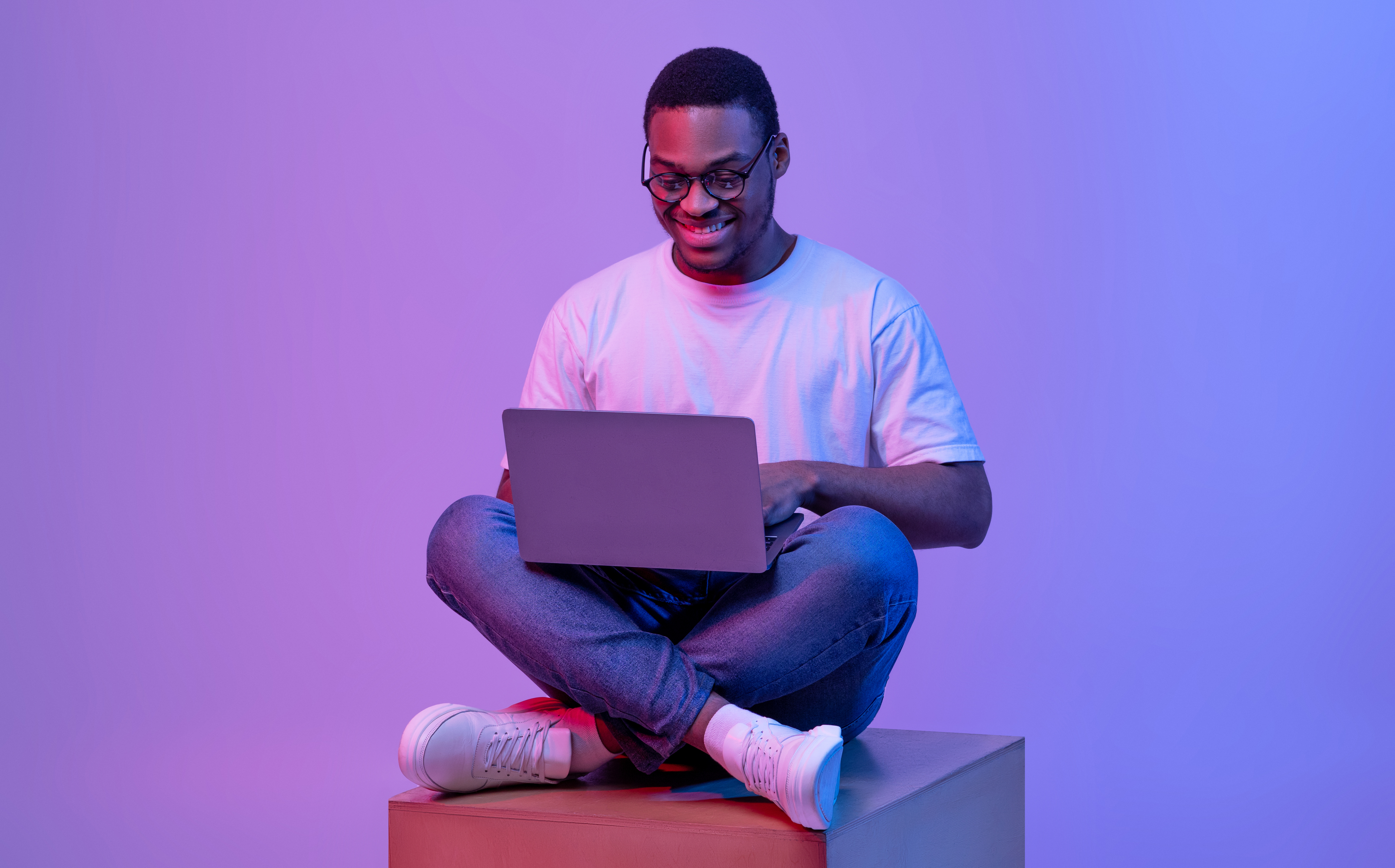Man working